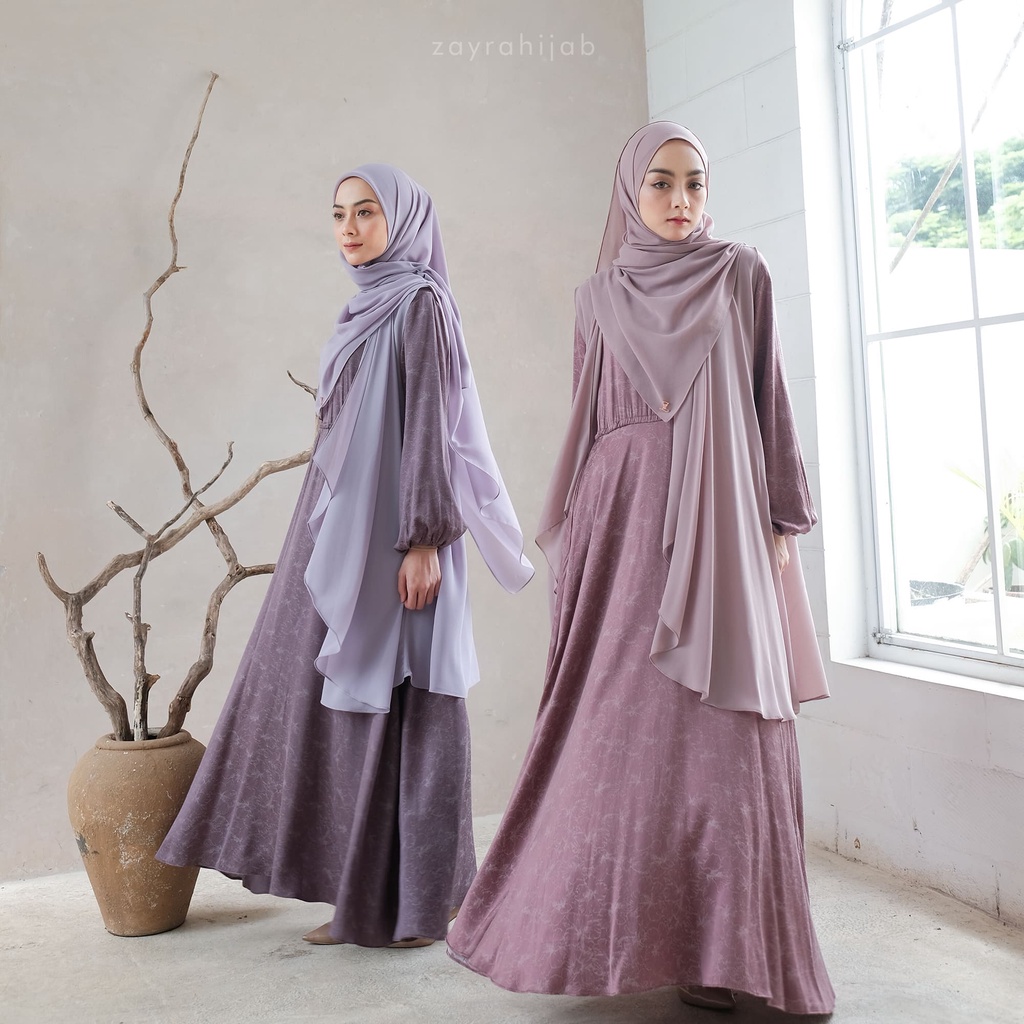 ZAYRA HIJAB | GAMIS DEWASA LATHIF | Baju Couple Pasangan Keluarga Kondangan Lebaran Kekinian Premium Jumbo Mewah Elegan Terbaru 2025
