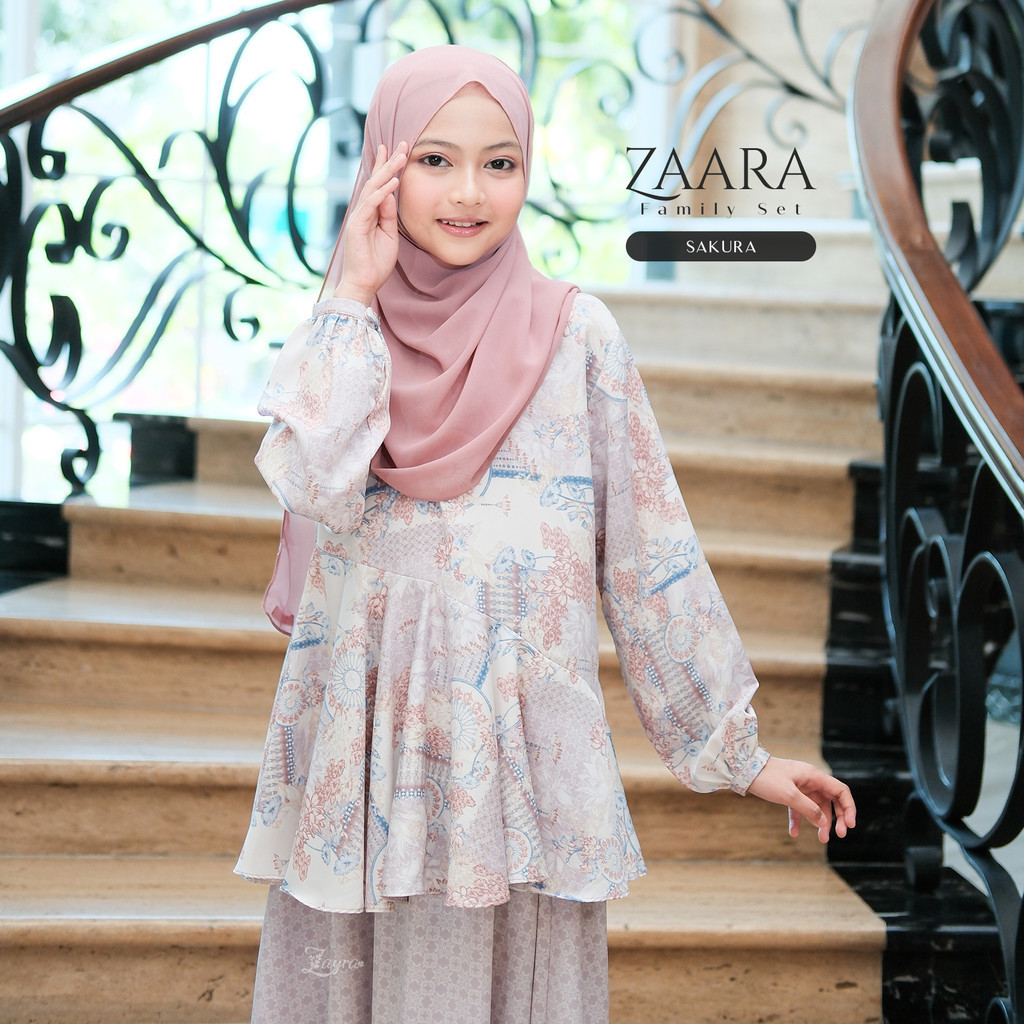ZAYRA HIJAB | KHIMAR ANAK INSTANT ZAARA| Khimar Syari Ceruti 2 layer Babydoll Premium