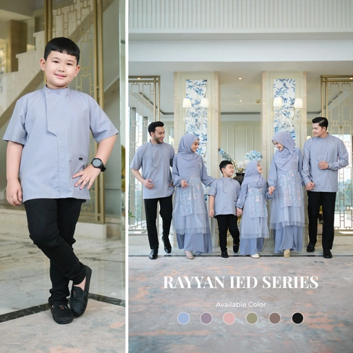 Image of Zayra Hijab | Rayyan Series - Koko Anak Laki Laki Lengan Pendek 0-12 Tahun Premium Terbaru 2025