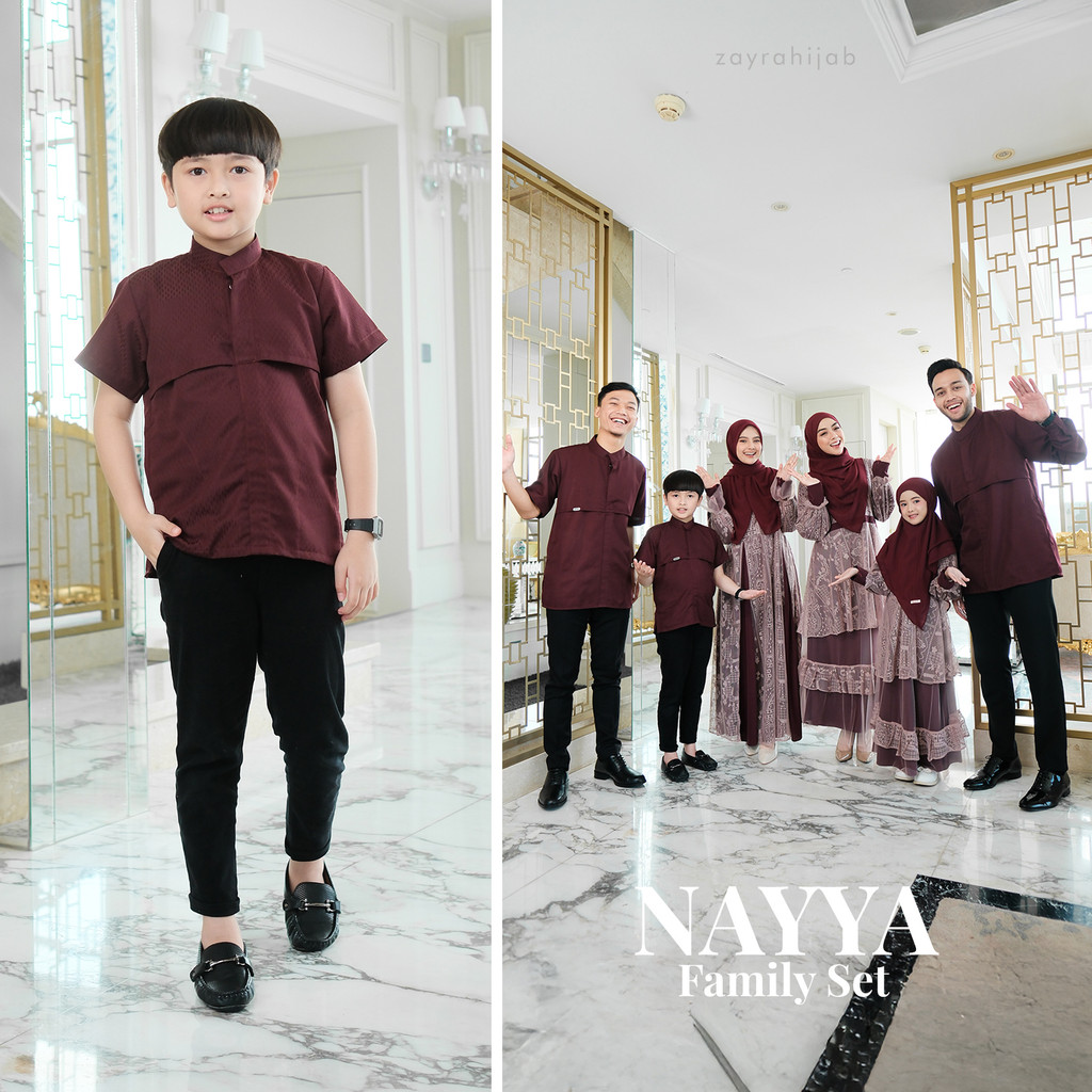 Zayra Hijab - Nayya Eid Series - Koko Anak Lengan Pendek Premium