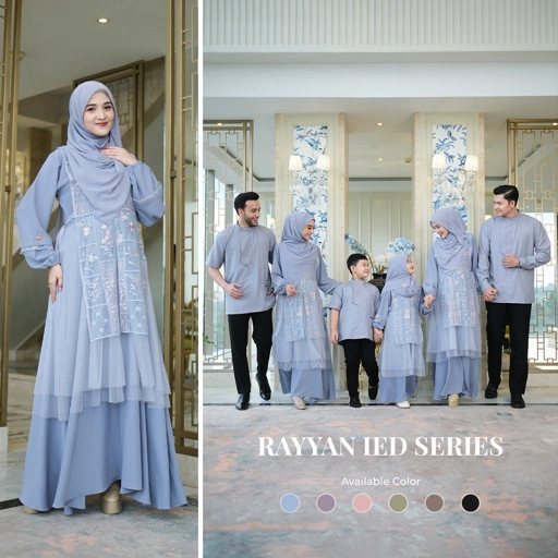 Image of Zayra Hijab | Rayyan Series - Gamis Dewasa - Wanita Brokat Lebaran Jumbo Elegan Premium Terbaru 2025