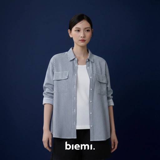 Image of Nadine Oversized Stripped Shirt