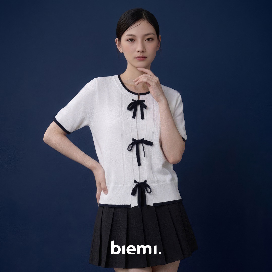  Sweet Ribbon  Sweater Rajut 