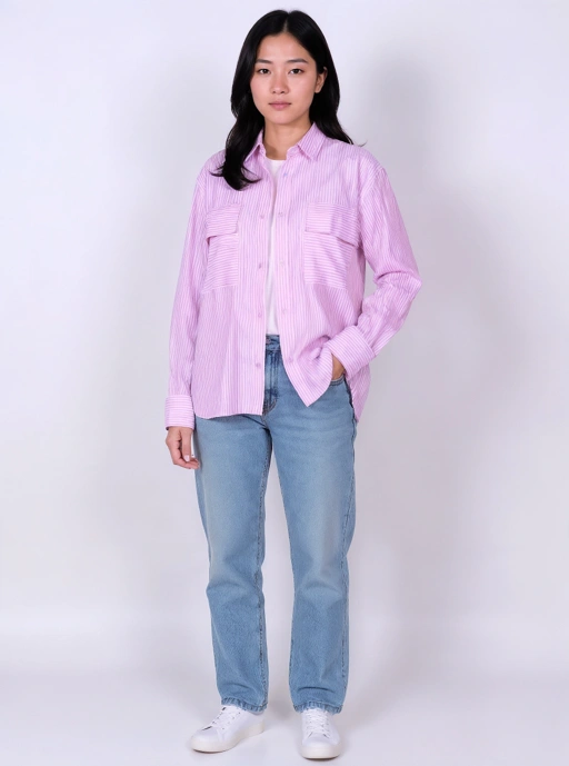 Image of Nadine Oversized Stripped Shirt