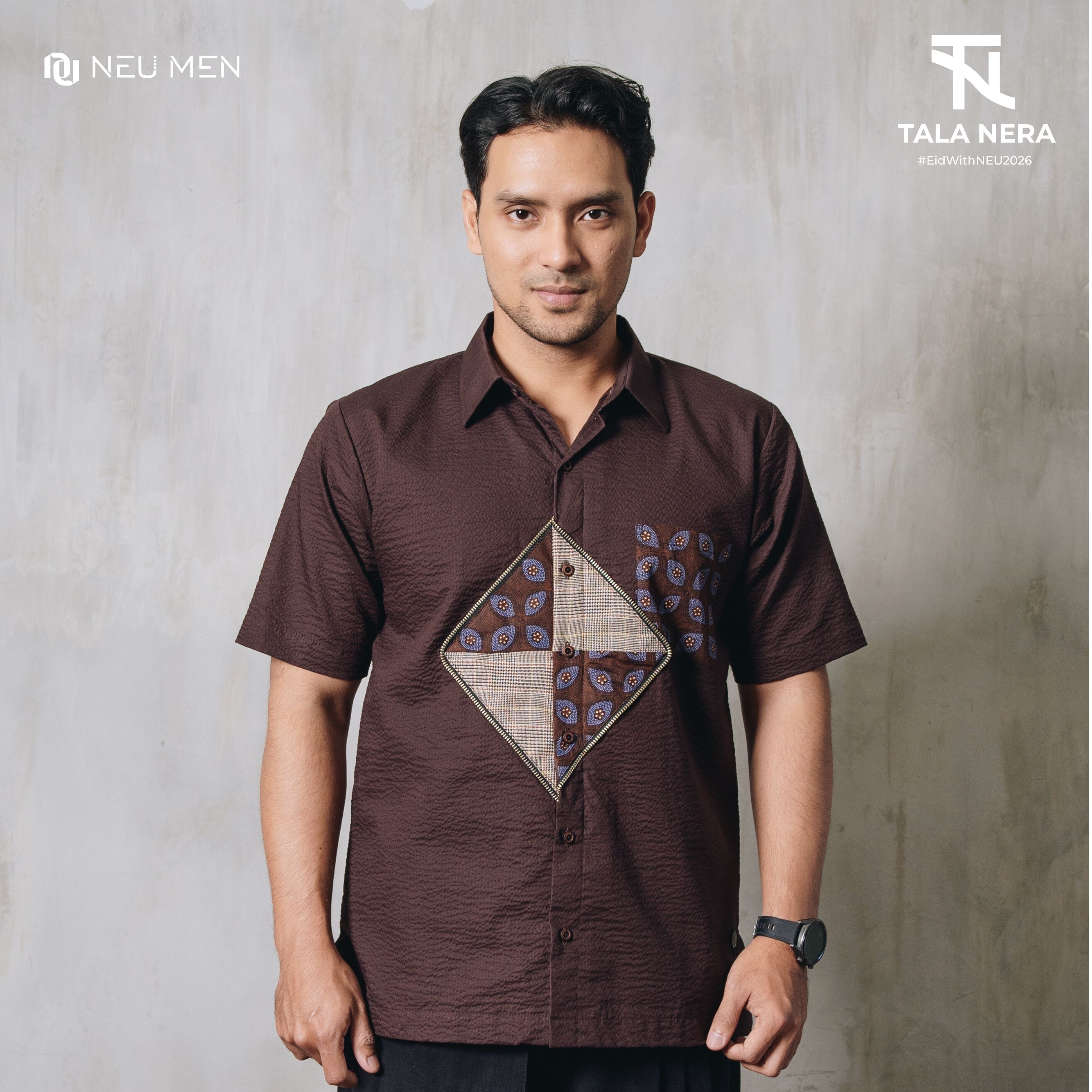 NEU MEN Kemeja Pria Nala Shirt Kemeja Pria Bahan Katun Bubble Premium