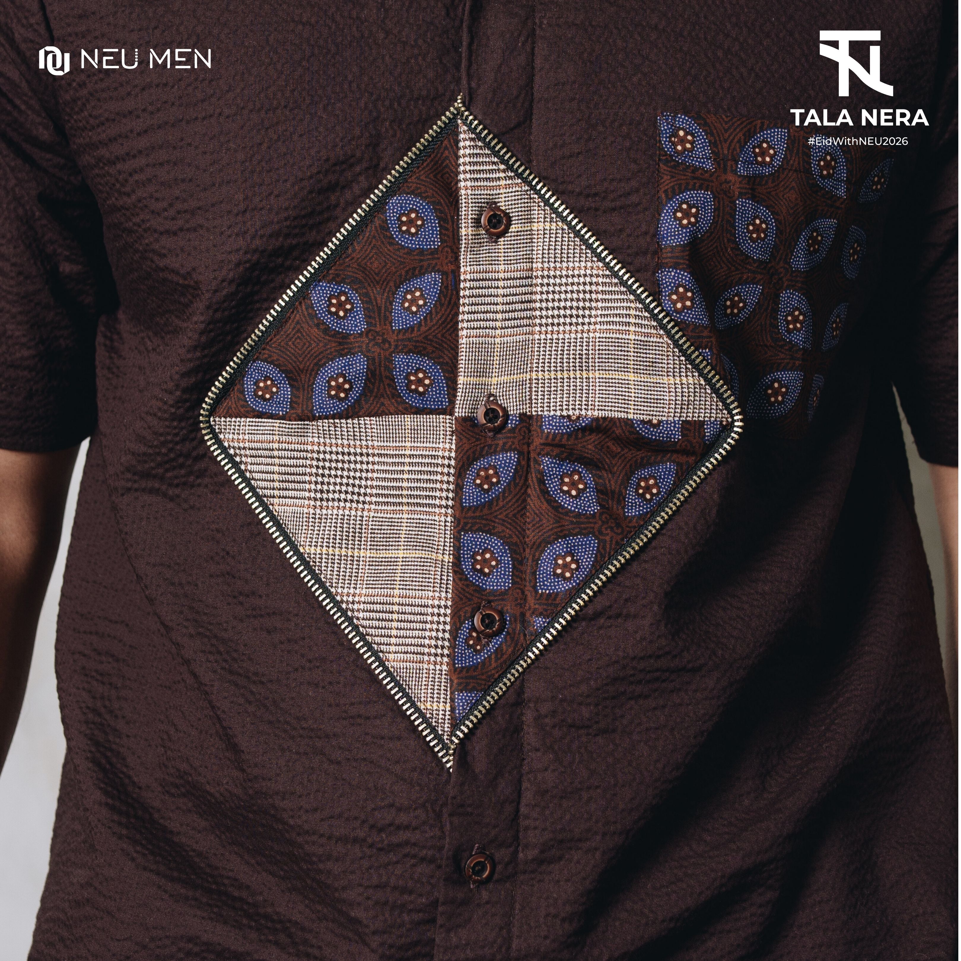 NEU MEN Kemeja Pria Nala Shirt Kemeja Pria Bahan Katun Bubble Premium