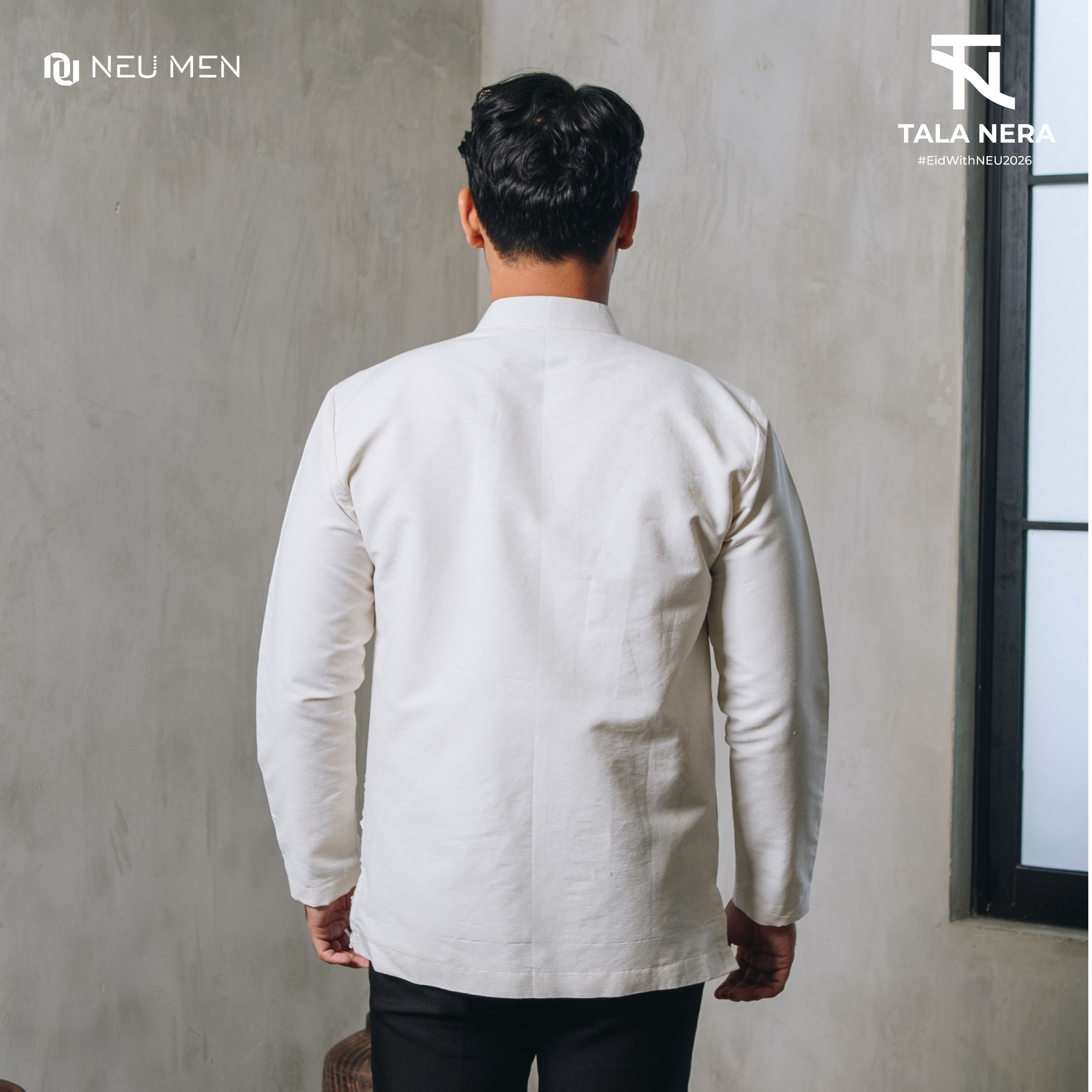 NEU MEN Kemeja Pria Satra Shirt Kemeja Lengan Panjang Pria Premium