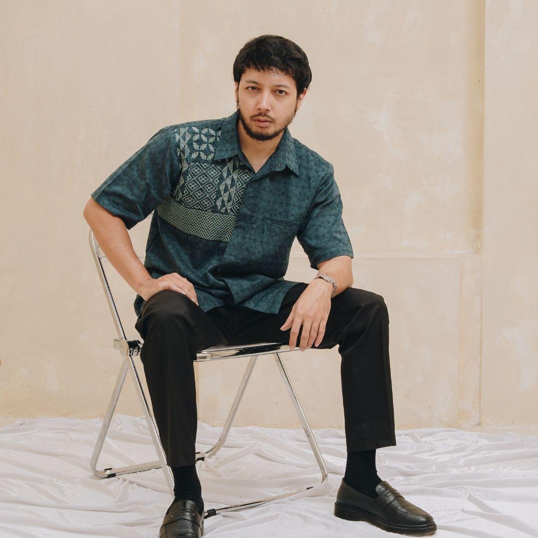 NEU MEN Kemeja Pria Kala Shirt Emerald Kemeja Pria Bahan Katun Dolby