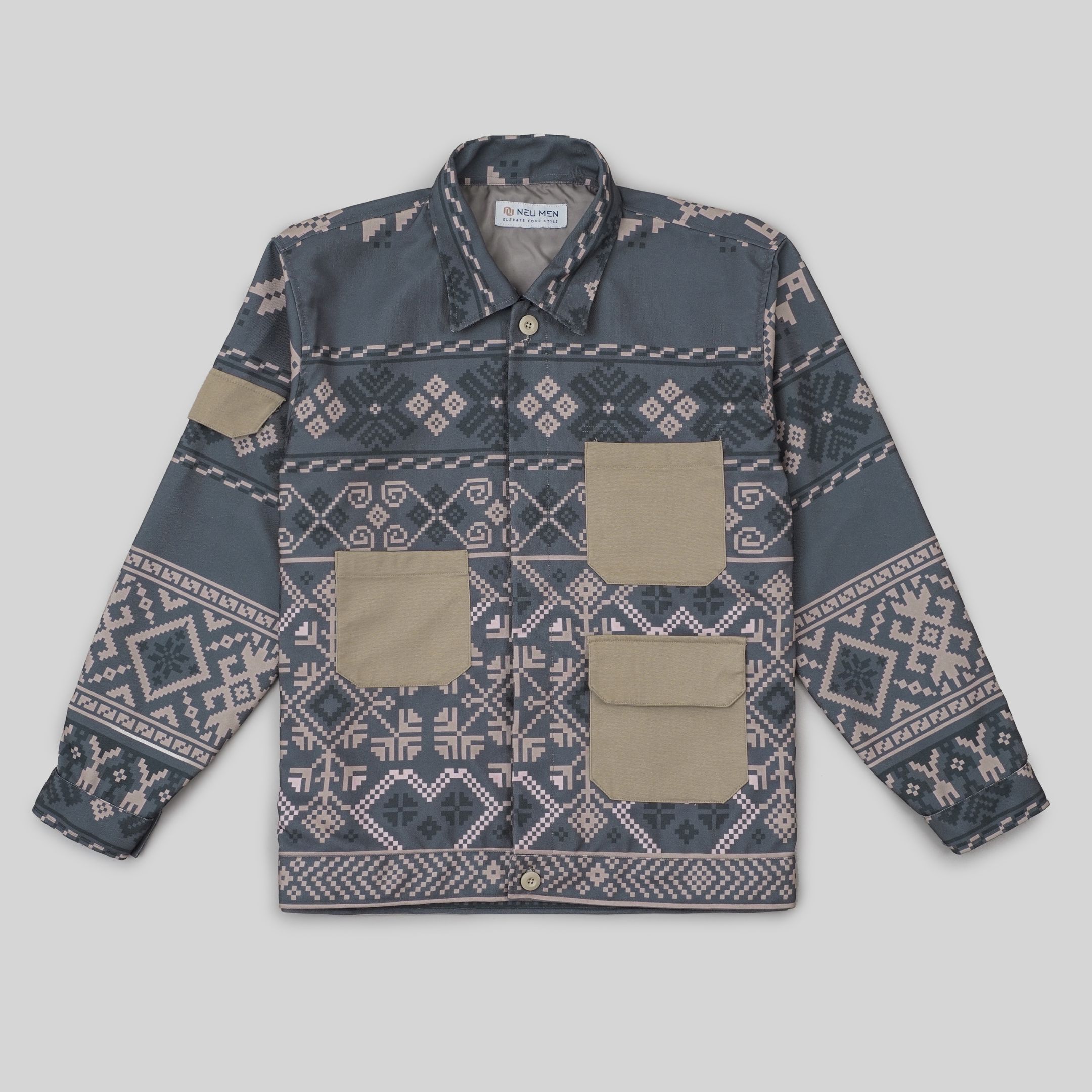 NEU MEN Jacket Pria Kulawarga Jacket