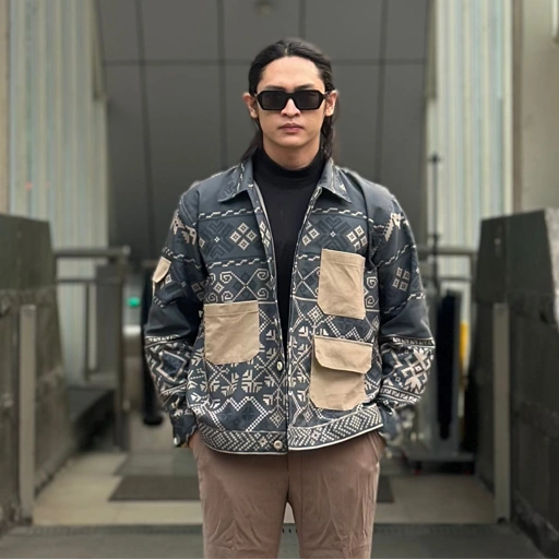 NEU MEN Jacket Pria Kulawarga Jacket