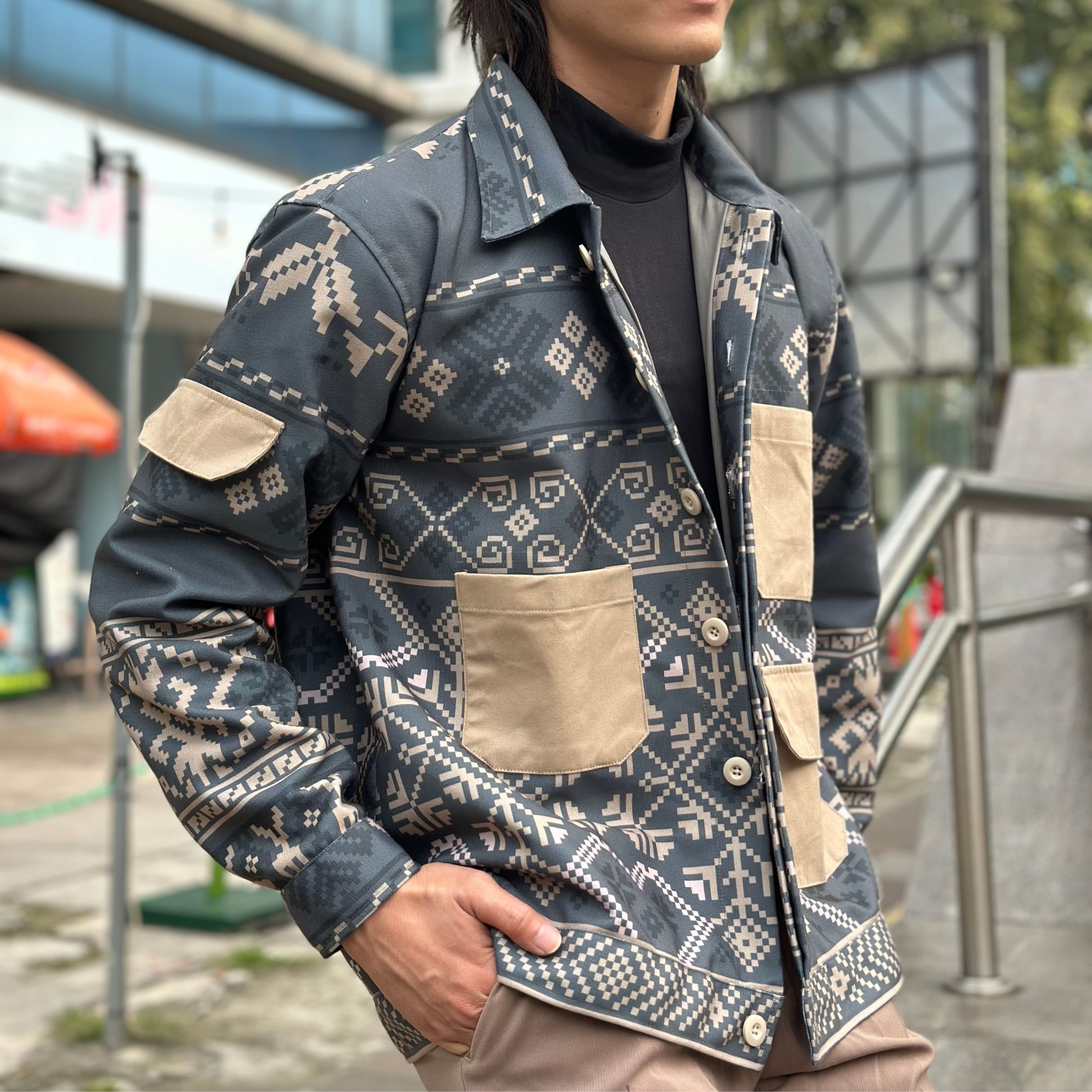 NEU MEN Jacket Pria Kulawarga Jacket