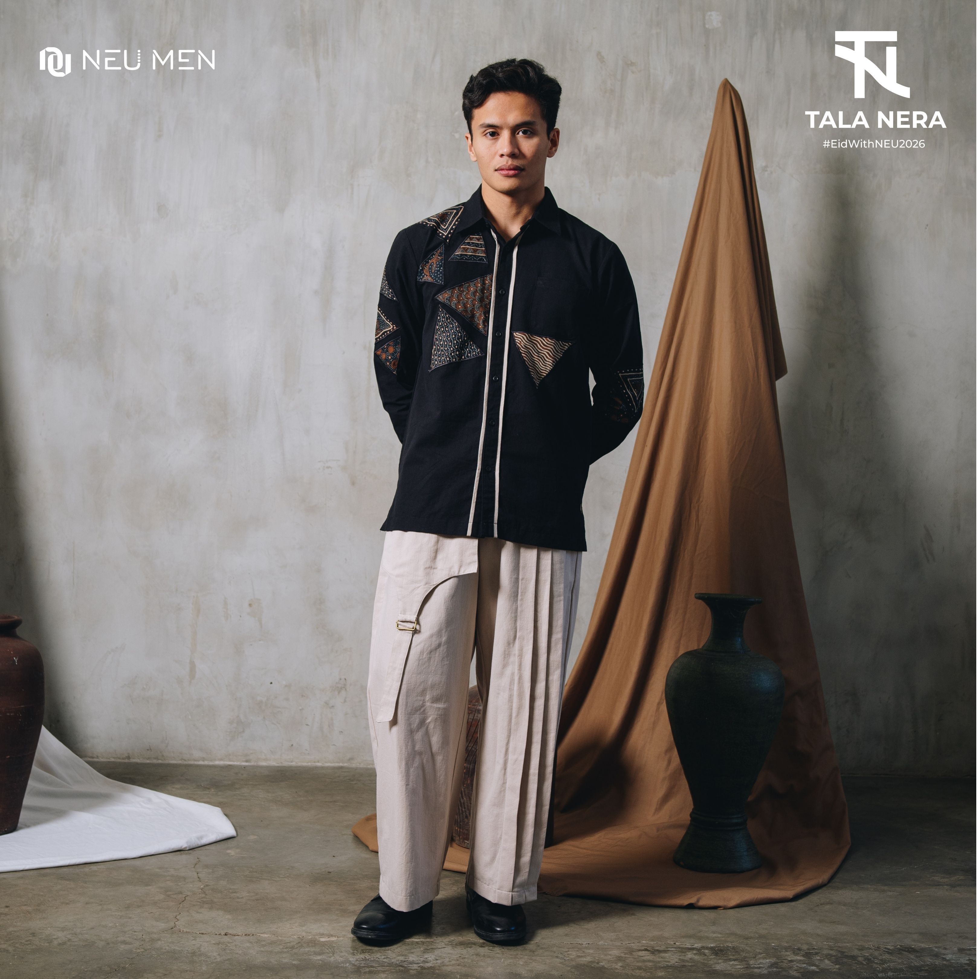 NEU MEN  Kemeja Pria Nerata Shirt  Kemeja Pria Bahan Katun Hanami Premium
