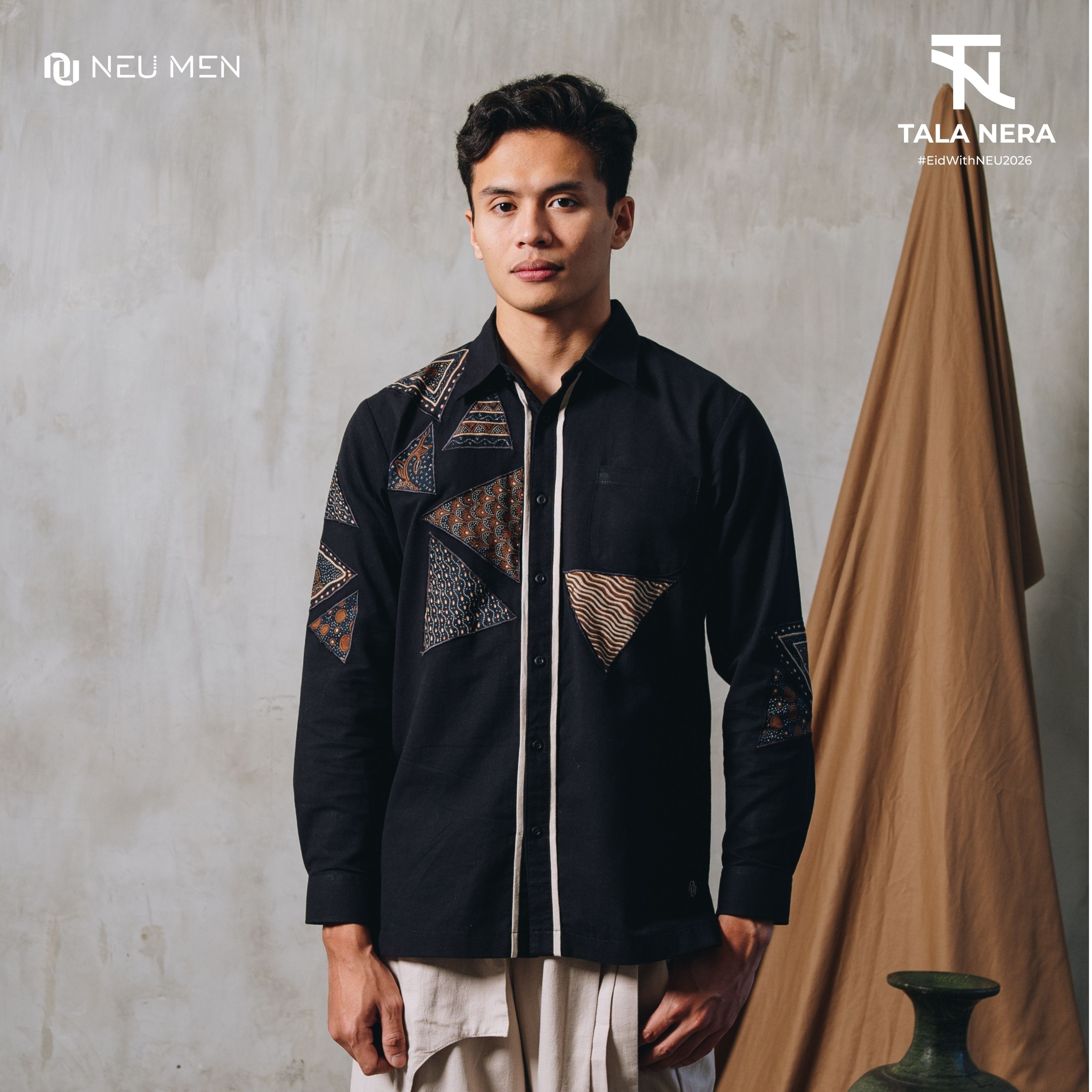 NEU MEN  Kemeja Pria Nerata Shirt  Kemeja Pria Bahan Katun Hanami Premium