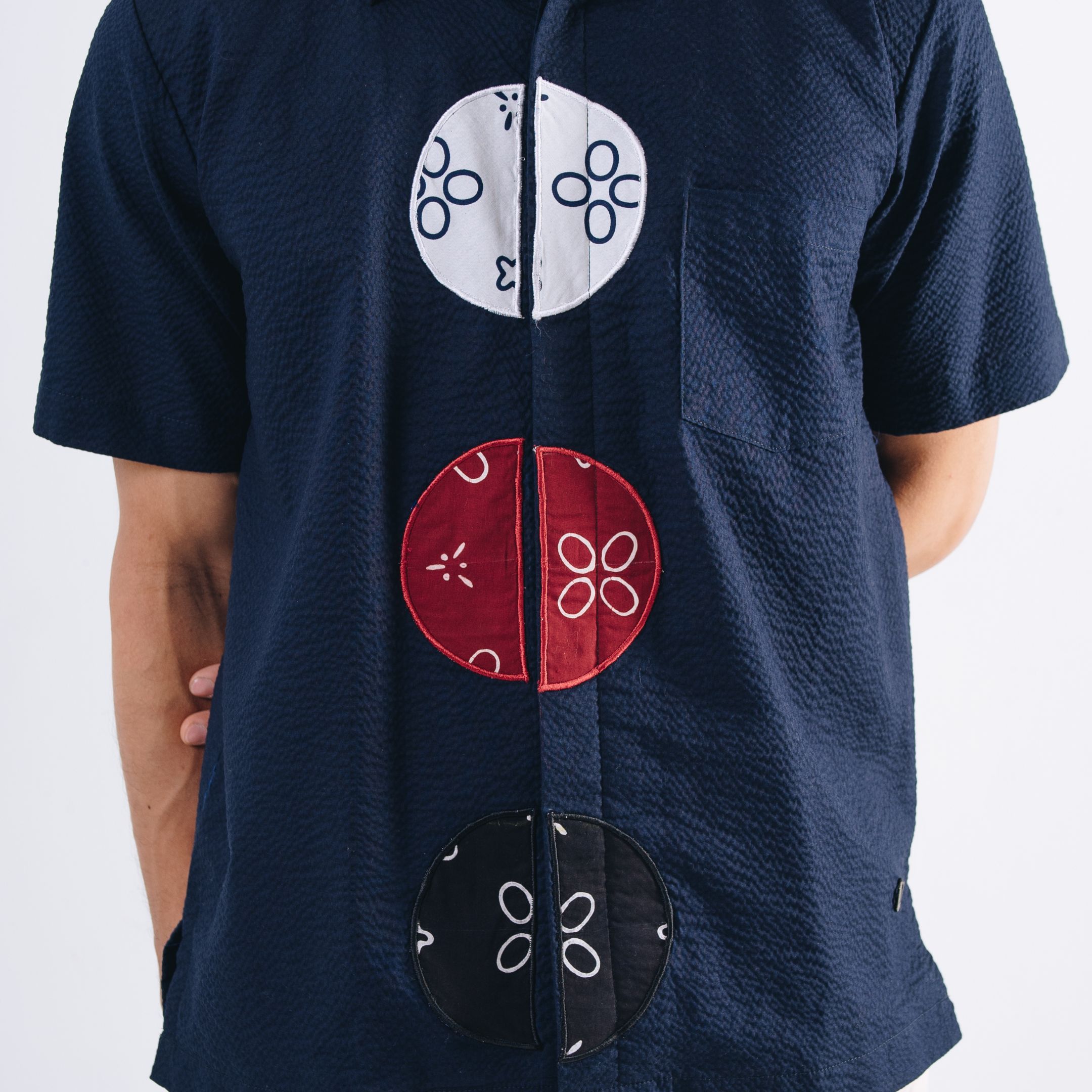 NEU MEN Lunaris Shirt Pria Bahan Cotton Bubble