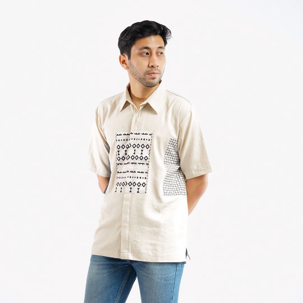 NEU MEN  Kemeja Pria Ebner Shirt  Atasan Batik Hem Pria Premium