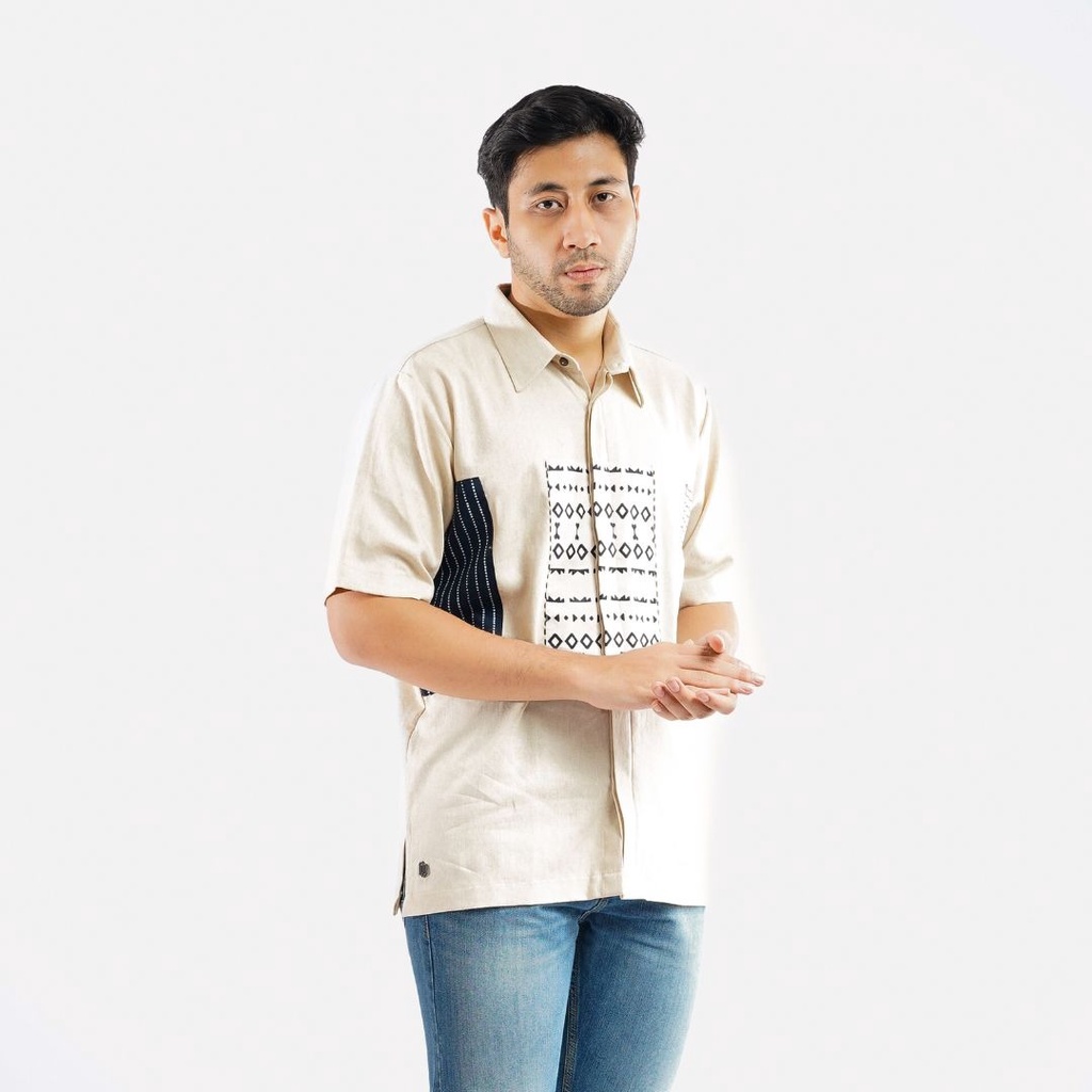 NEU MEN  Kemeja Pria Ebner Shirt  Atasan Batik Hem Pria Premium