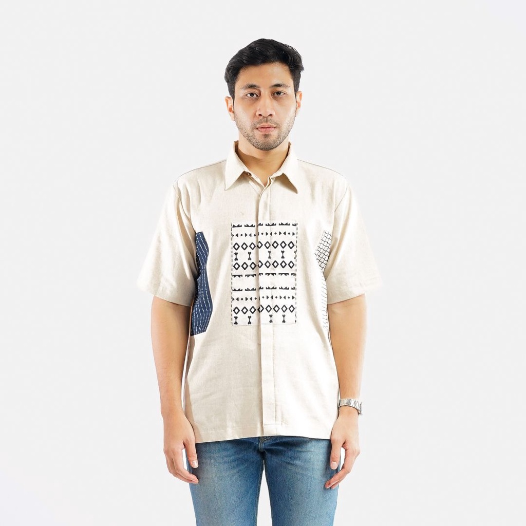 NEU MEN  Kemeja Pria Ebner Shirt  Atasan Batik Hem Pria Premium