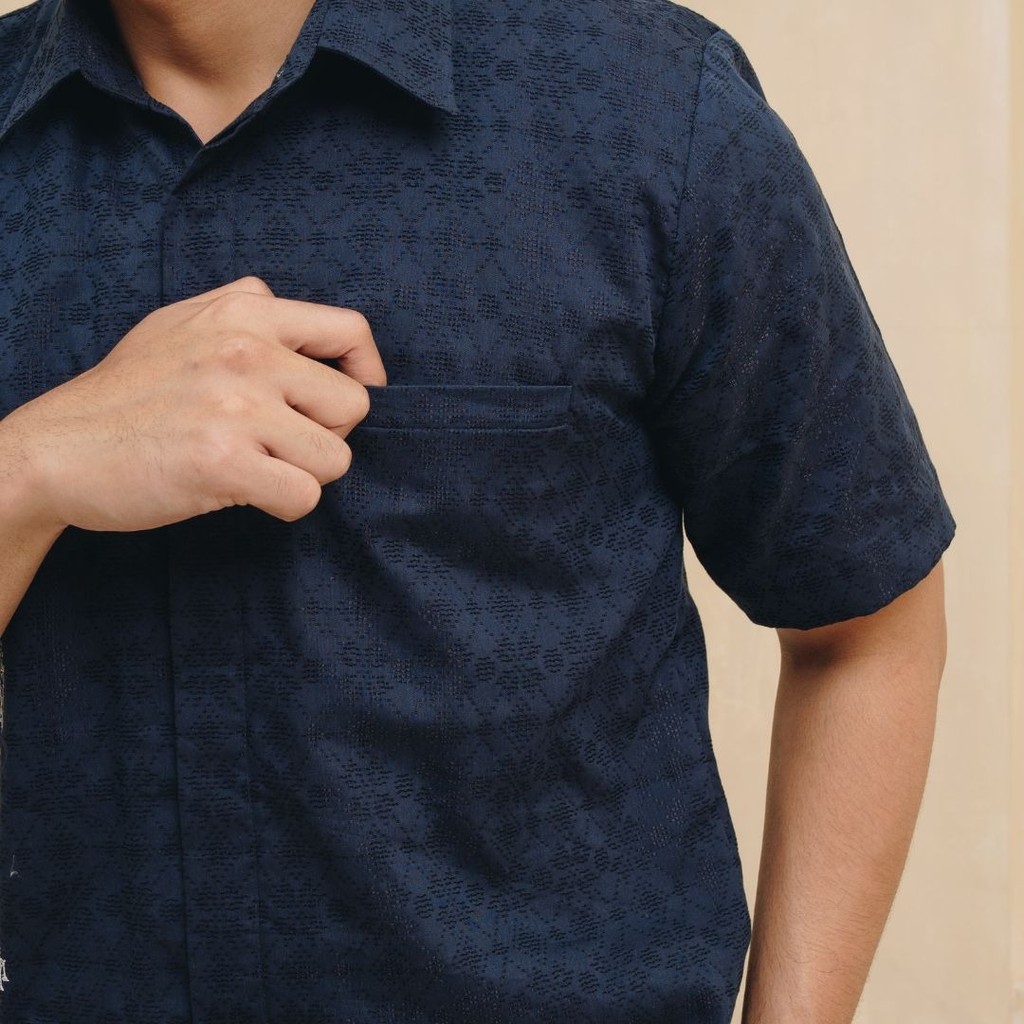 NEU MEN Kemeja Pria Dharma Shirt Kemeja Pria Bahan Katun Dolby