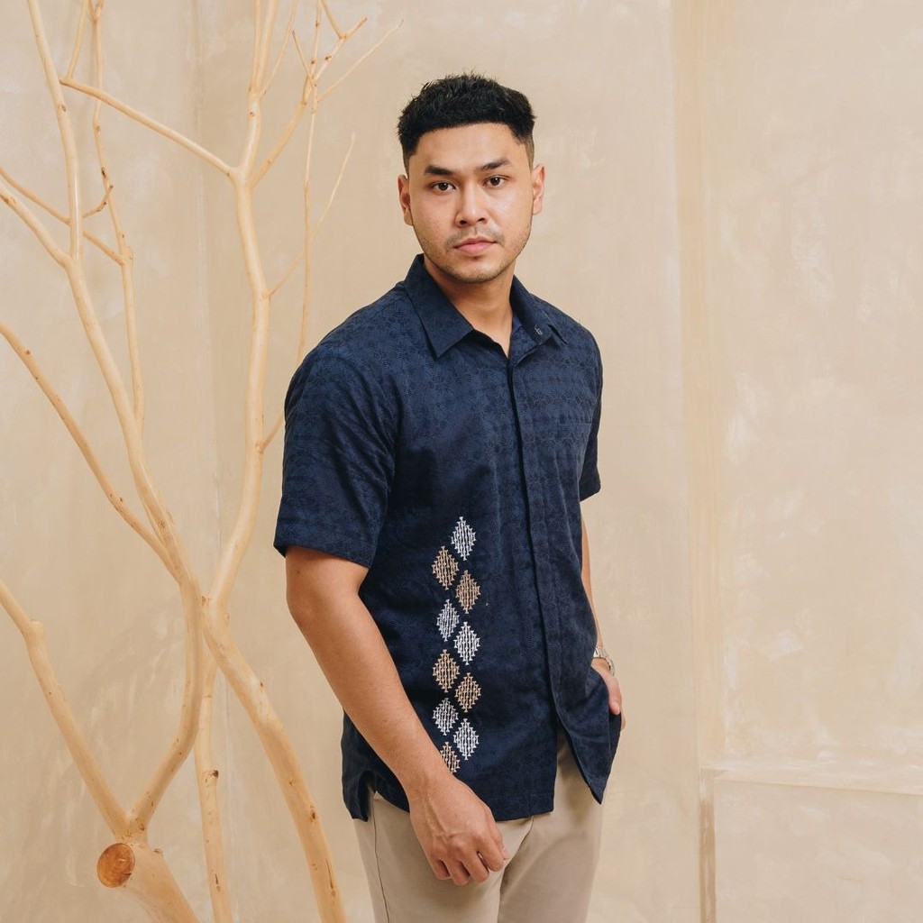 NEU MEN Kemeja Pria Dharma Shirt Kemeja Pria Bahan Katun Dolby