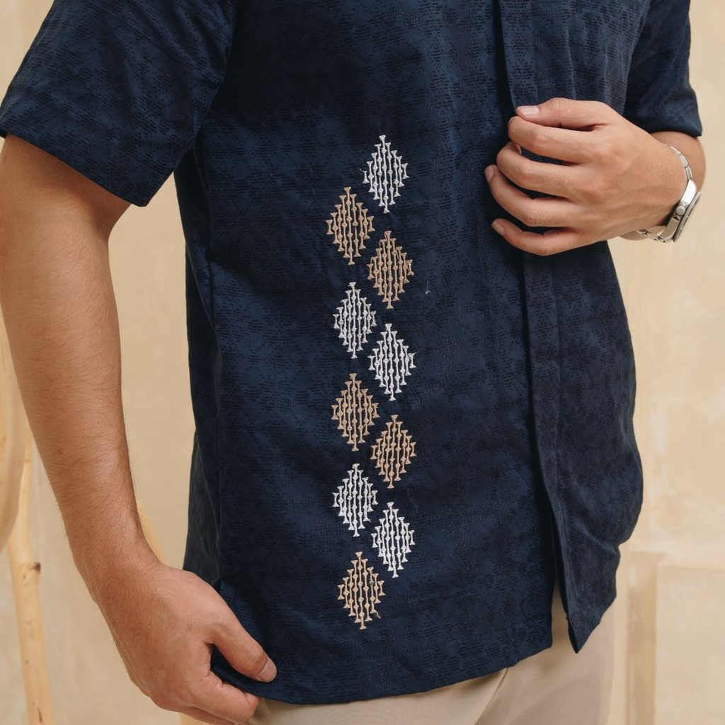 NEU MEN Kemeja Pria Dharma Shirt Kemeja Pria Bahan Katun Dolby