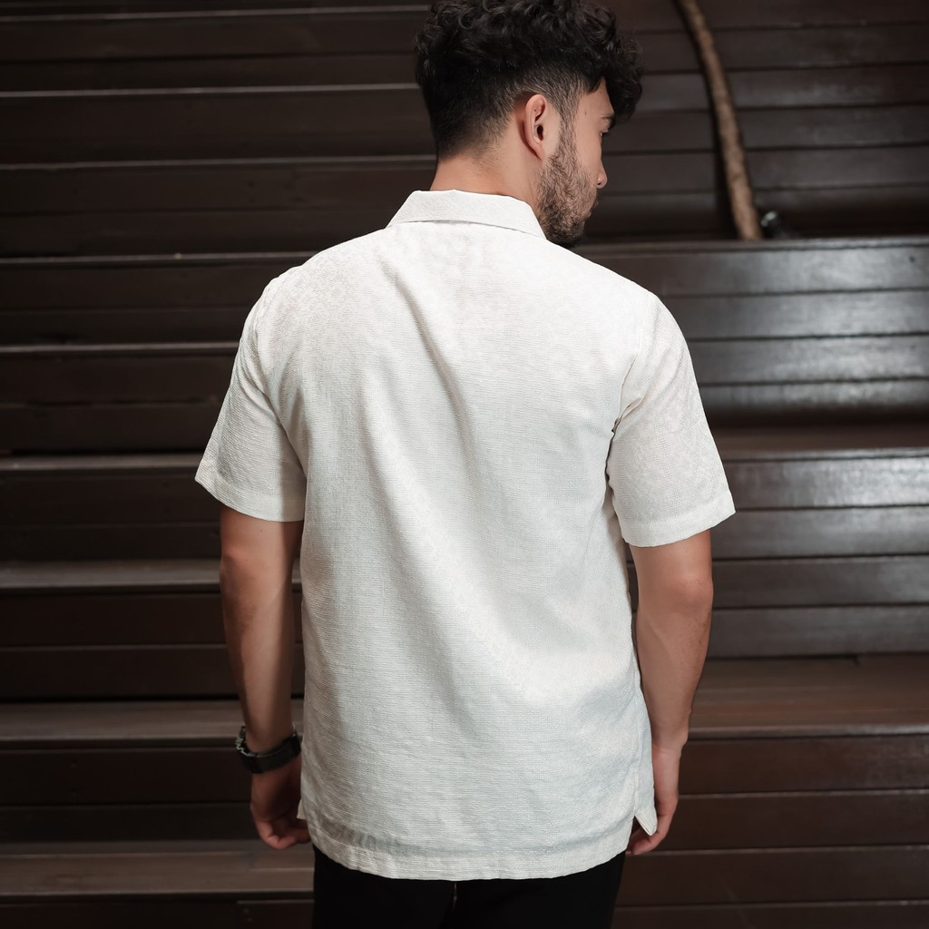 NEU MEN  Kemeja Pria Kala BW Shirt  Kemeja Pria Katun Dolby Bordir