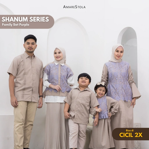 Image of Shanum Series - Family Set Purple