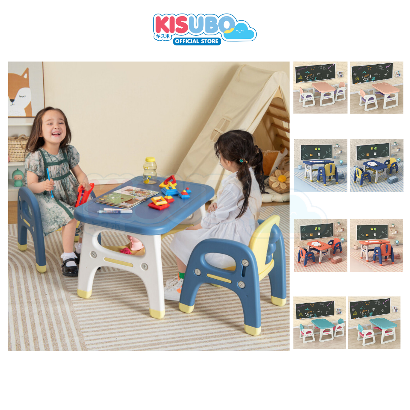 KISUBO Meja Kursi Anak Set Table Chair Set for Kids