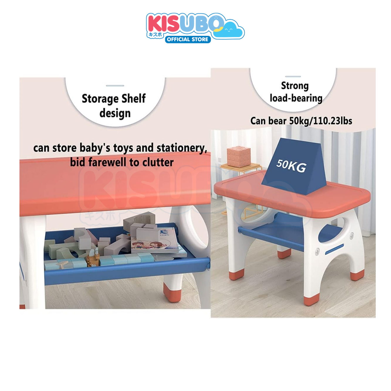 KISUBO Meja Kursi Anak Set Table Chair Set for Kids