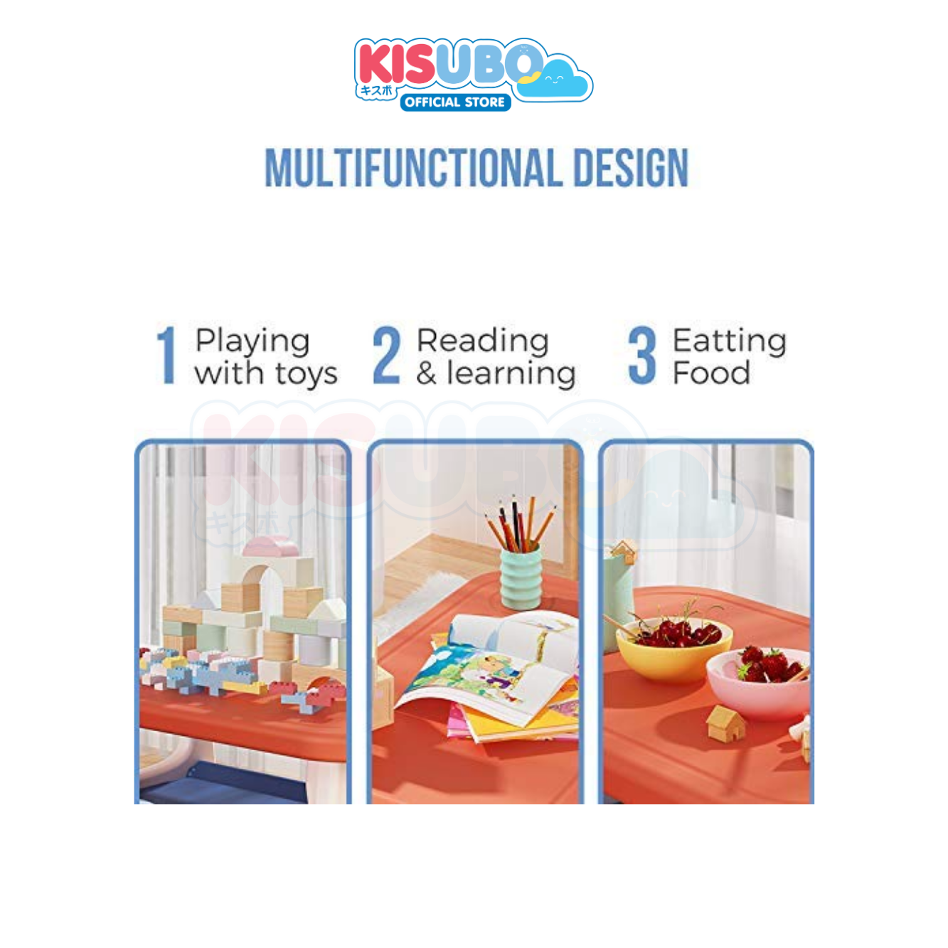 KISUBO Meja Kursi Anak Set Table Chair Set for Kids