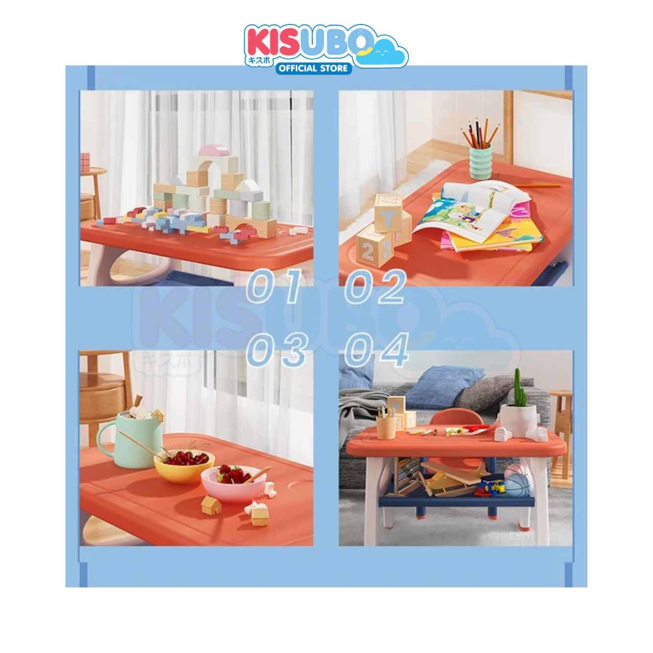 KISUBO Meja Kursi Anak Set Table Chair Set for Kids