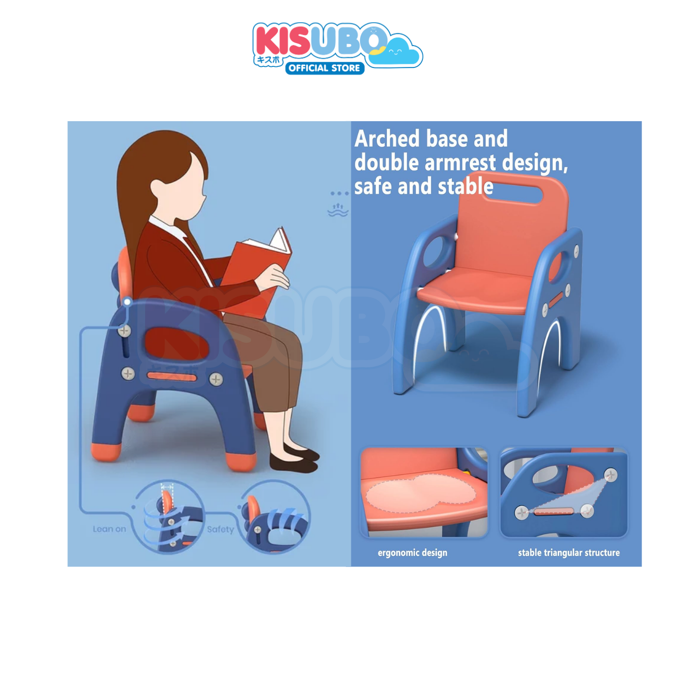 KISUBO Meja Kursi Anak Set Table Chair Set for Kids