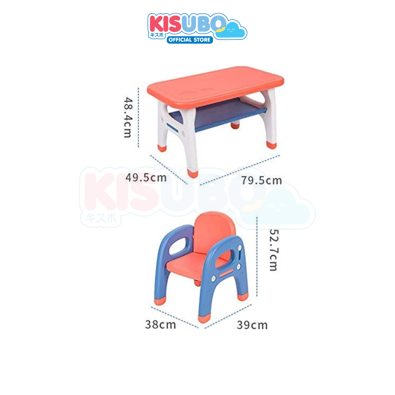 KISUBO Meja Kursi Anak Set Table Chair Set for Kids
