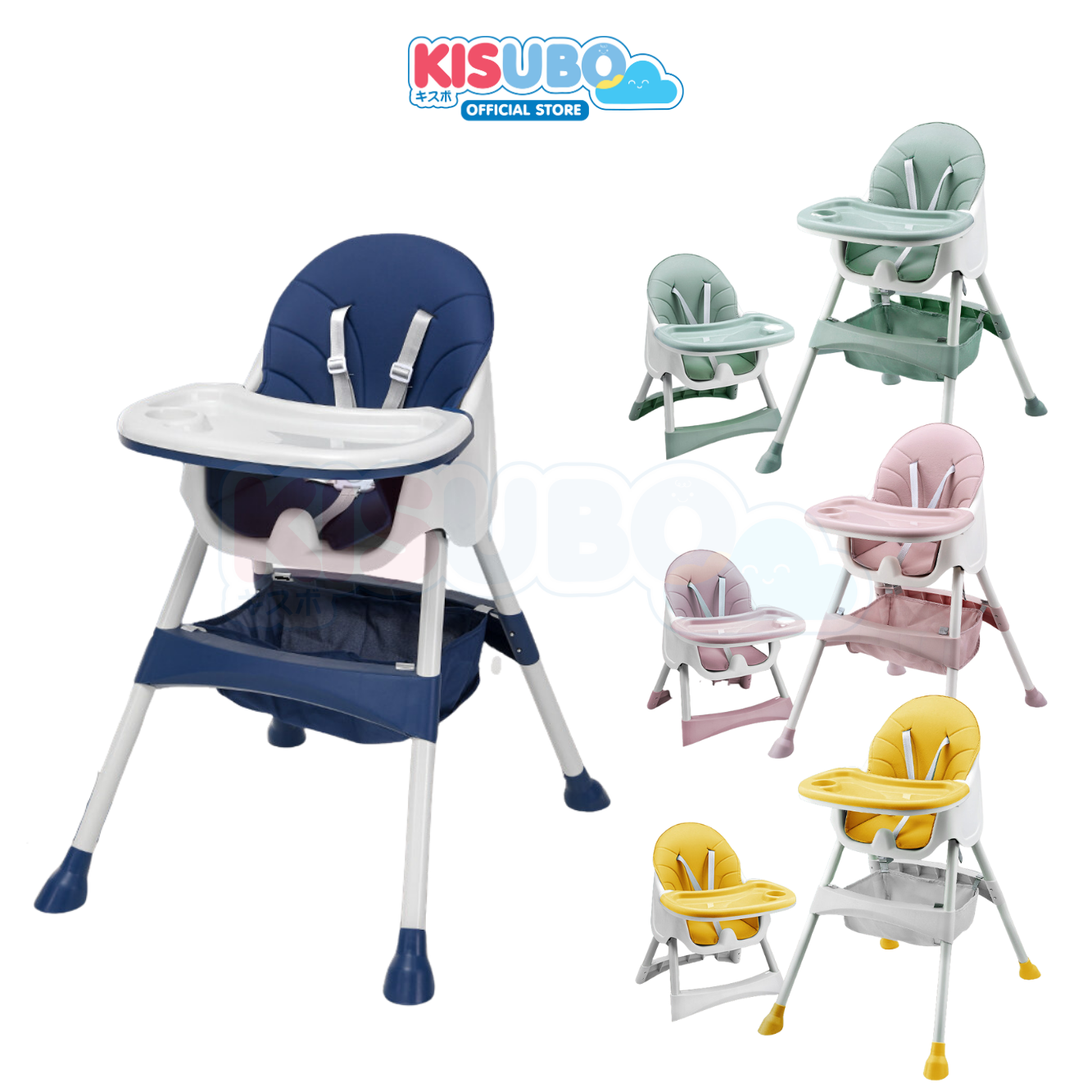KISUBO Baby Highchair KSB-041 High Chair Kursi Makan Bayi 2 in 1