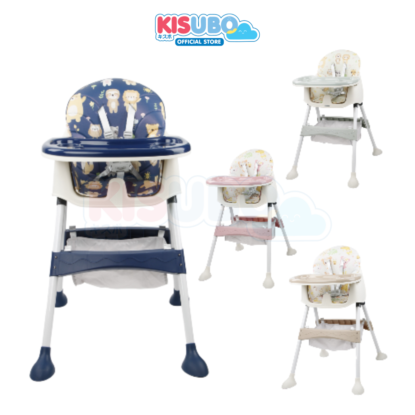 KISUBO High Chair Kursi Makan Bayi Kursi Tinggi Anak