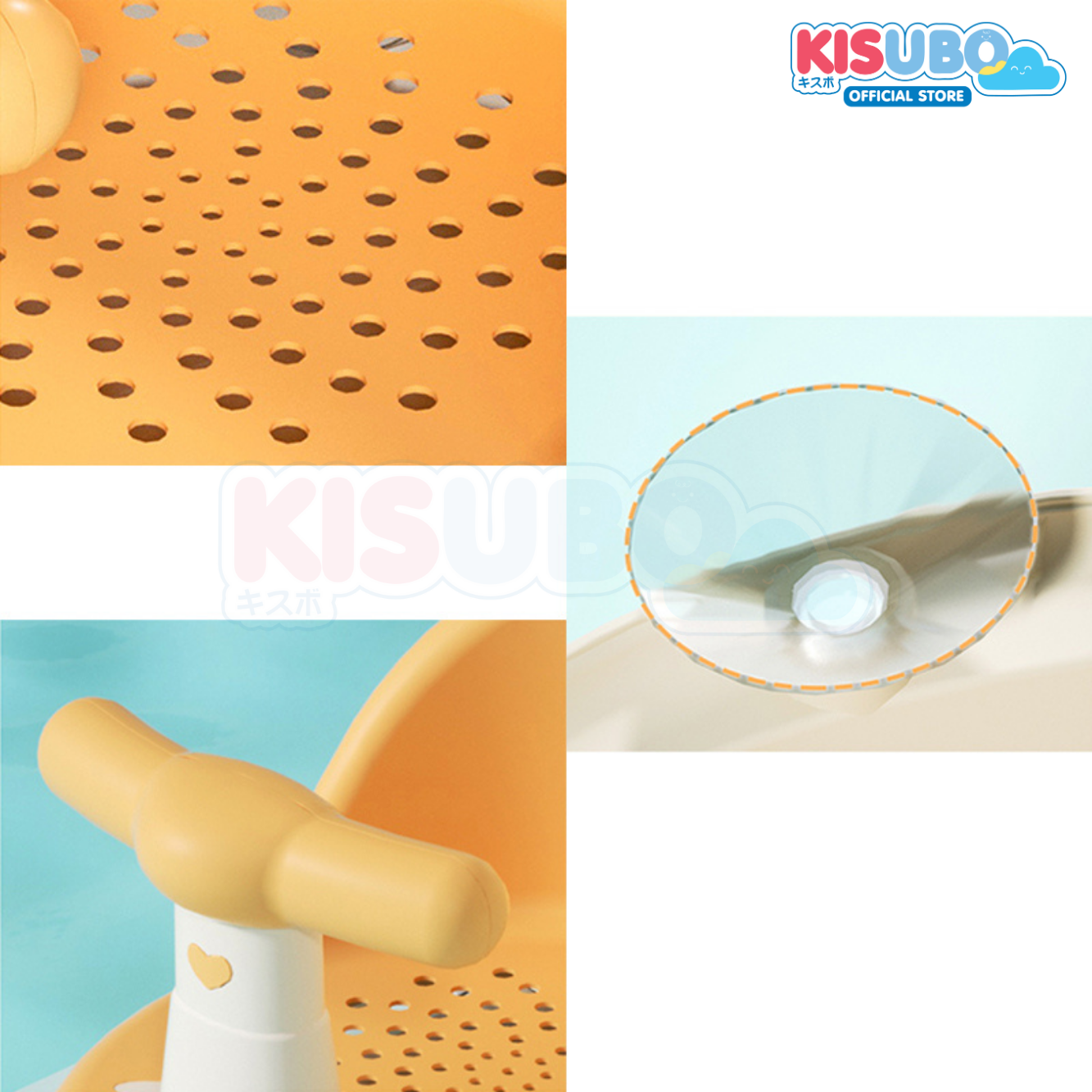 KISUBO Baby Bath Seat Stool Kursi Mandi Bayi Tempat Mandi Bayi Anak