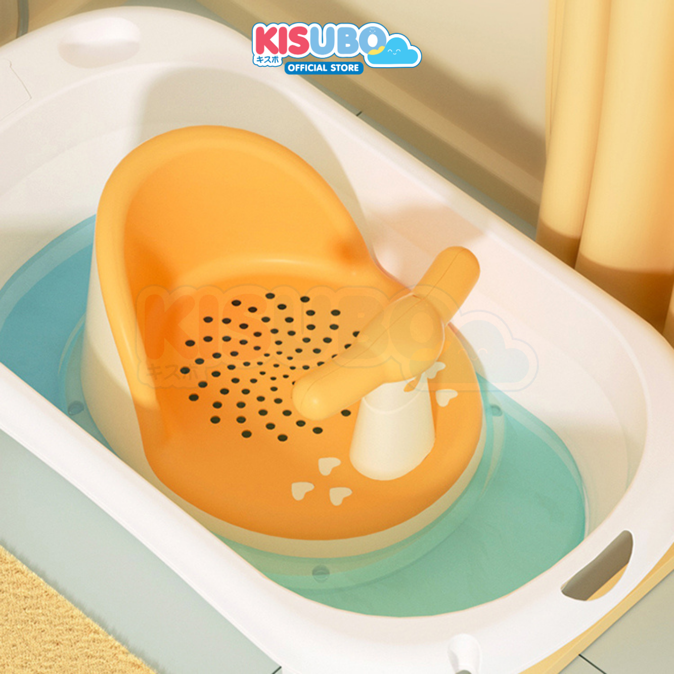 KISUBO Baby Bath Seat Stool Kursi Mandi Bayi Tempat Mandi Bayi Anak