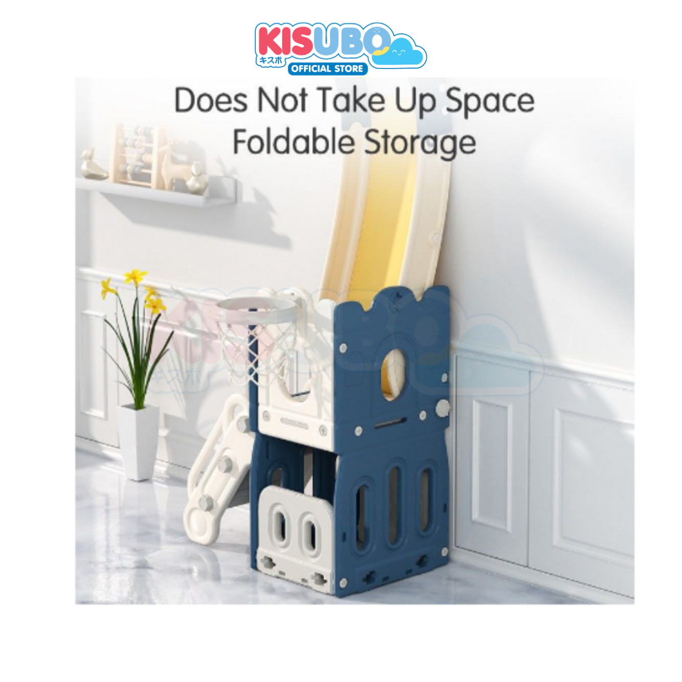KISUBO 7 in 1 Toddler Castle with Climber and Slide Multi-Function Kids Large Playground Playhouse Activity Pla