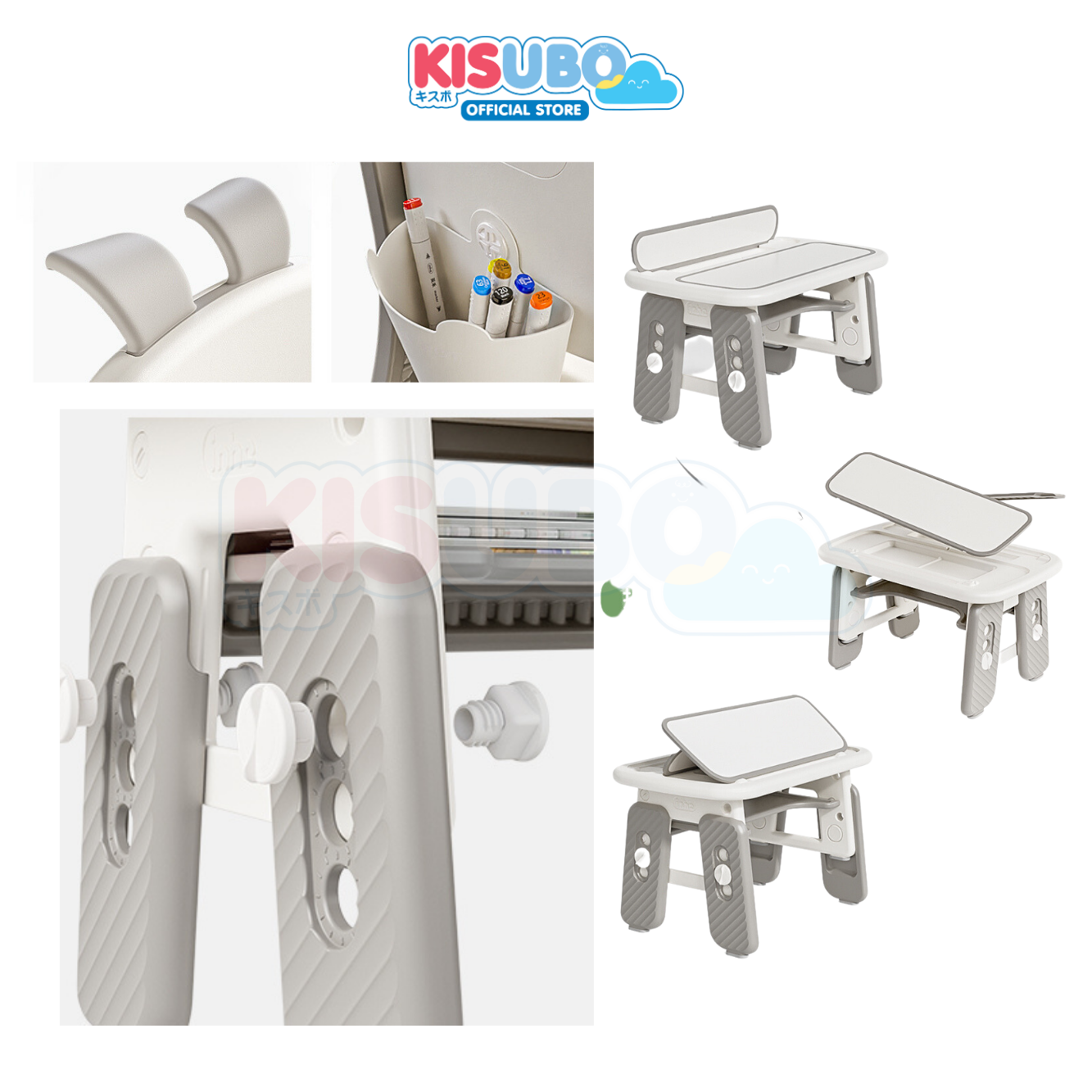 KISUBO Rabbit Table Chair Set Meja Belajar Anak