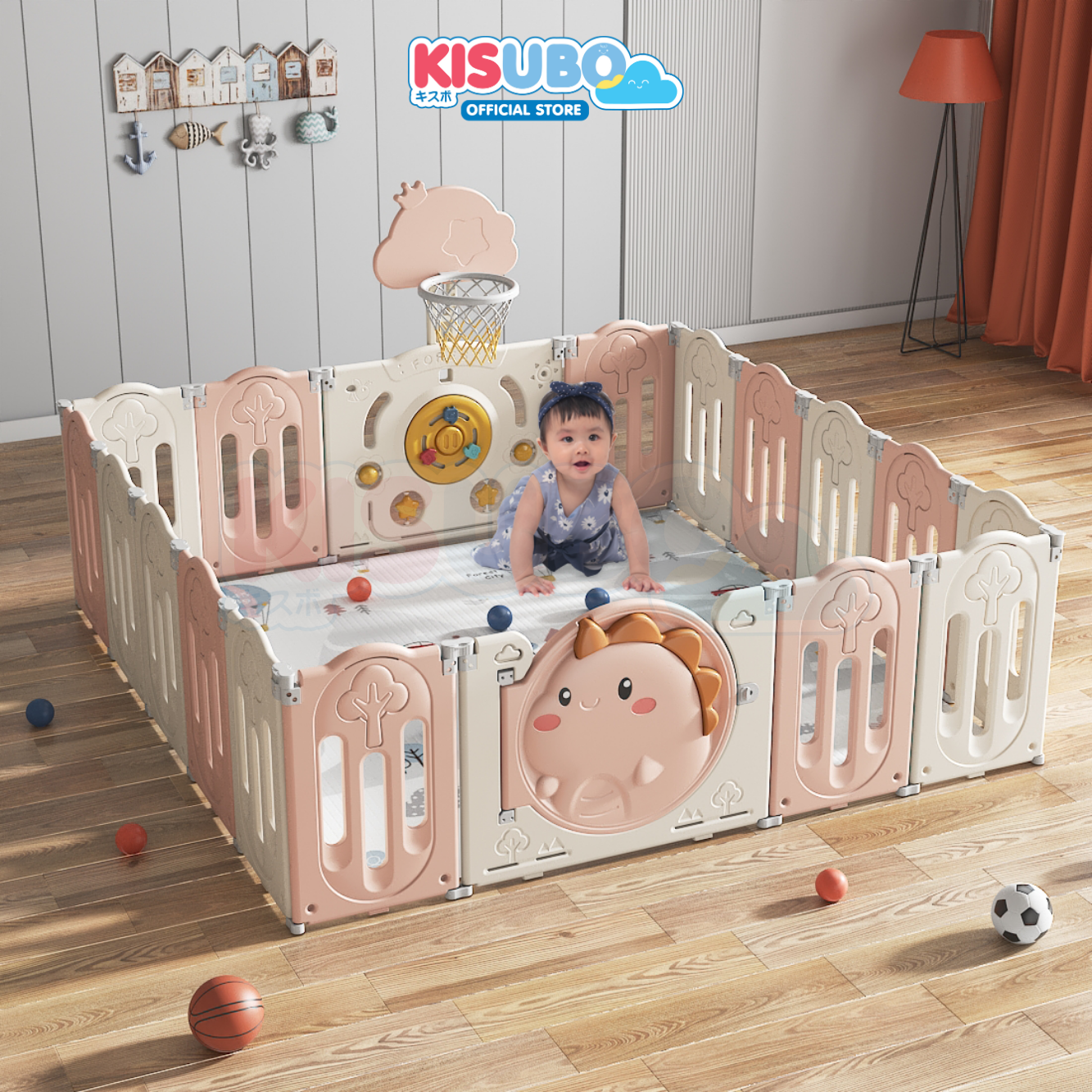 KISUBO Baby Play Fence Pagar Bayi Baby Fence Pagar Anak