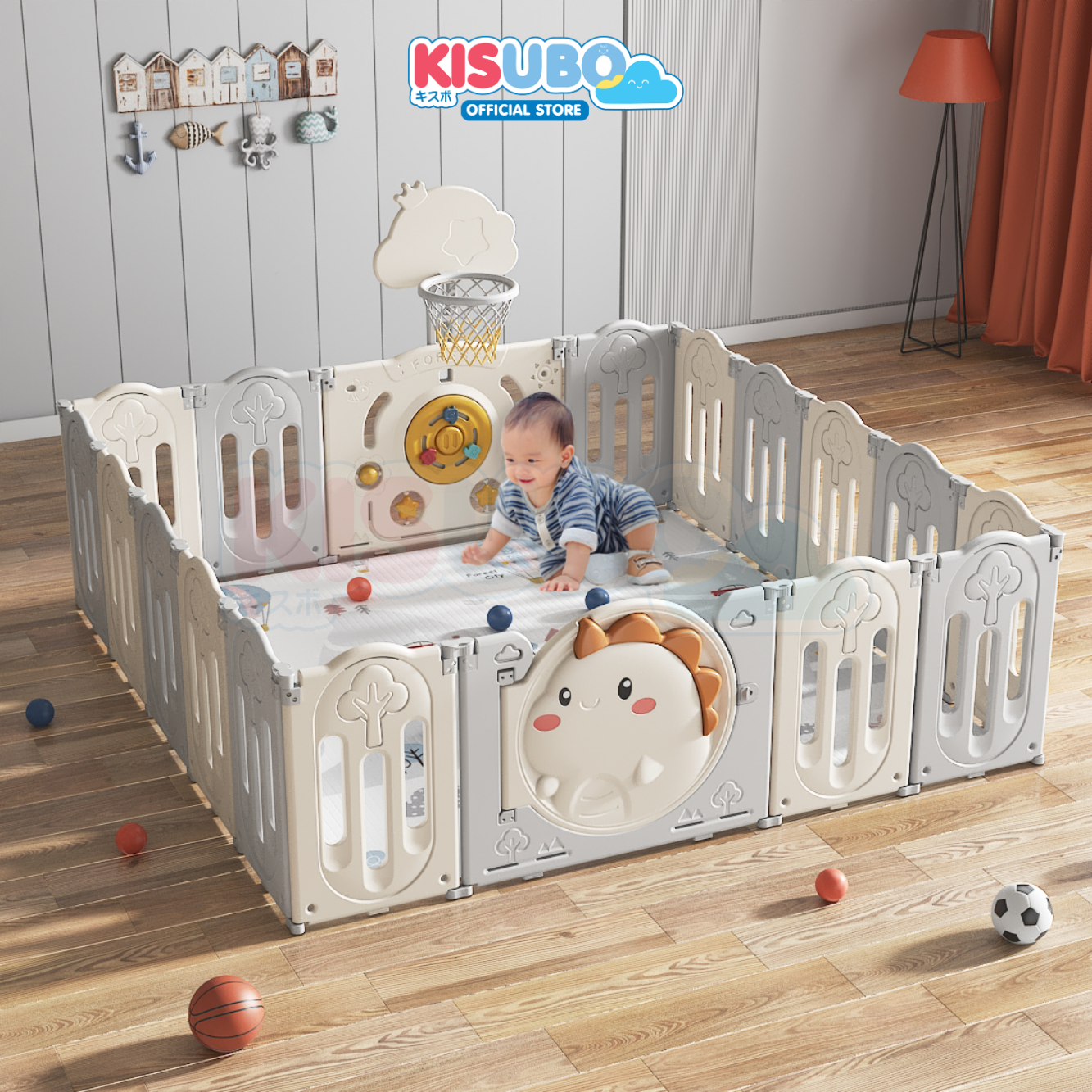 KISUBO Baby Play Fence Pagar Bayi Baby Fence Pagar Anak