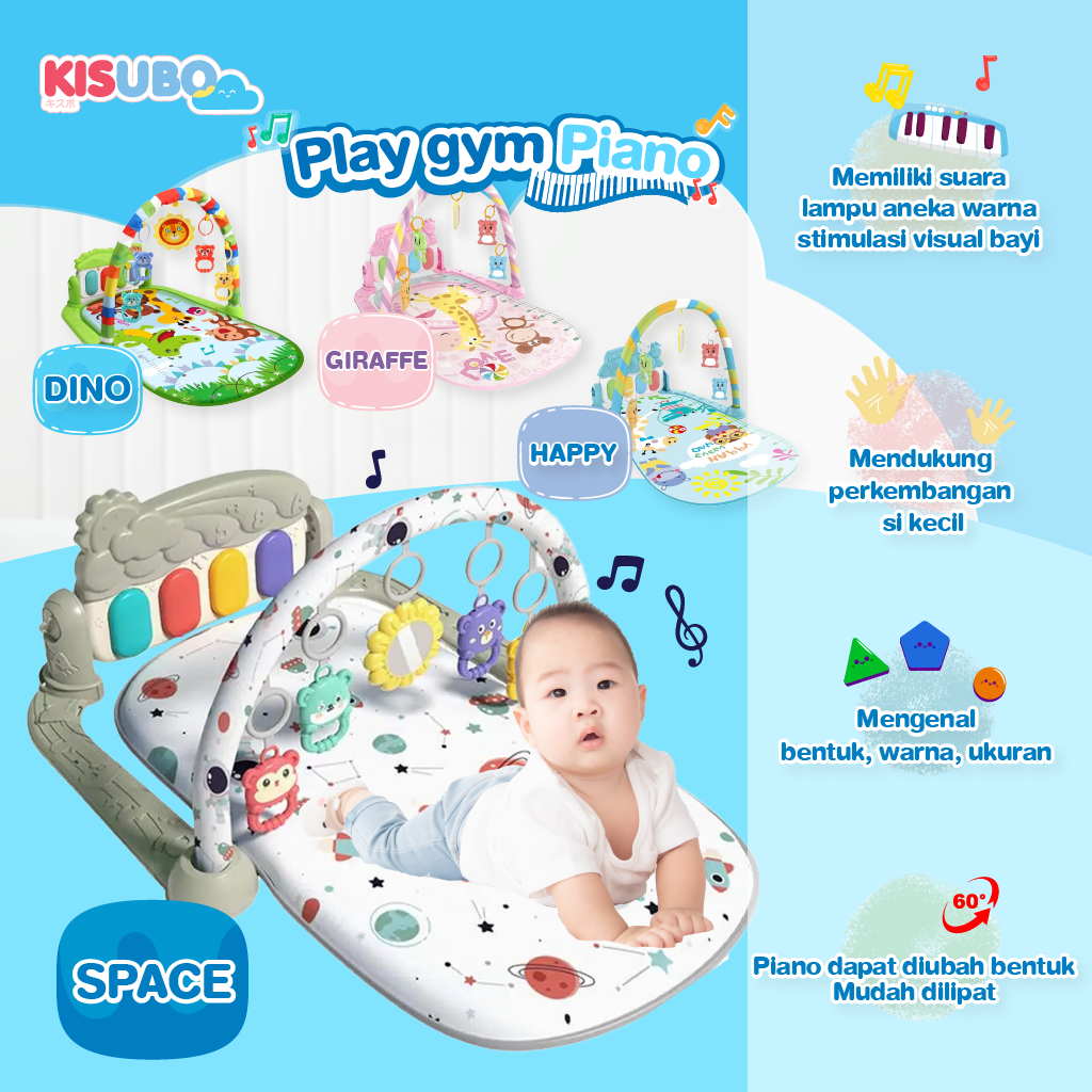 KISUBO Playgym All in One Piano Playmats