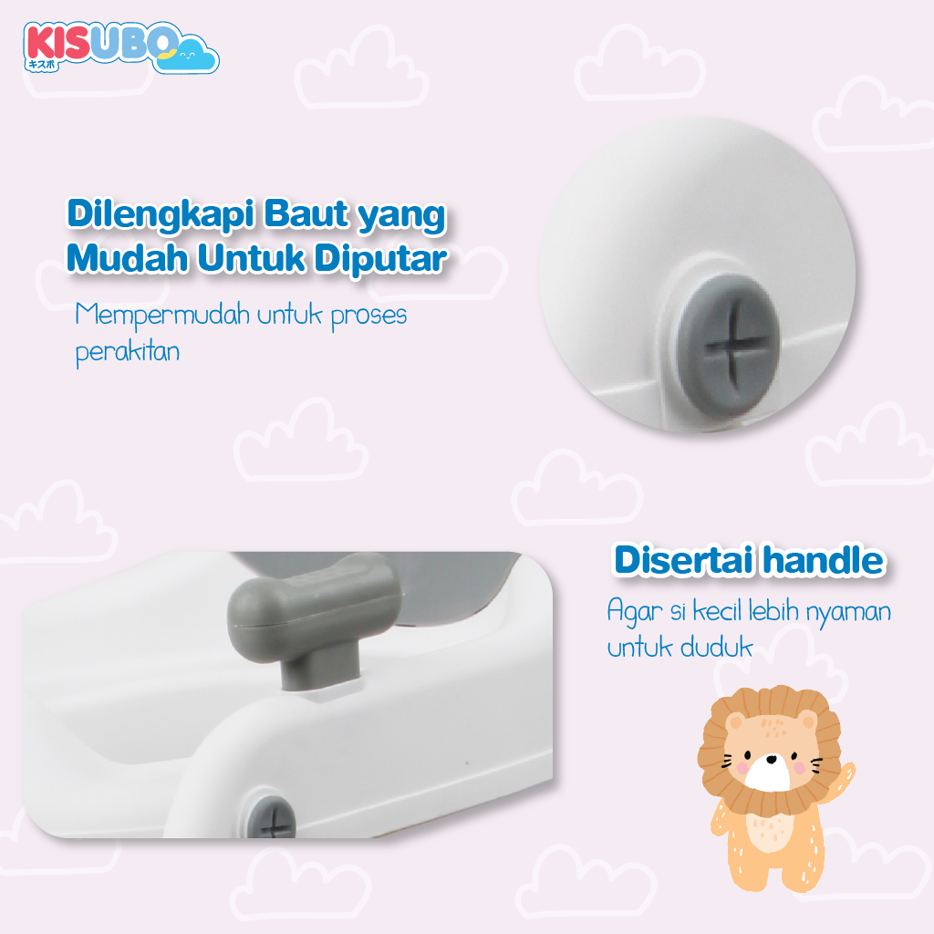 KISUBO Baby Potty Ladder Chair Seat Toilet Training Pispot Anak Bayi Ladder Baby Safe