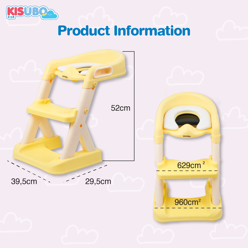 KISUBO Baby Potty Ladder Chair Seat Toilet Training Pispot Anak Bayi Ladder Baby Safe