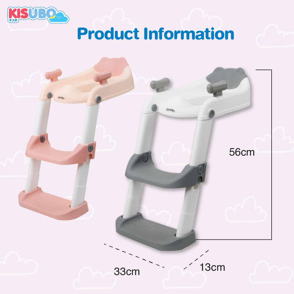 KISUBO Baby Potty Ladder Chair Seat Toilet Training Pispot Anak Bayi Ladder Baby Safe