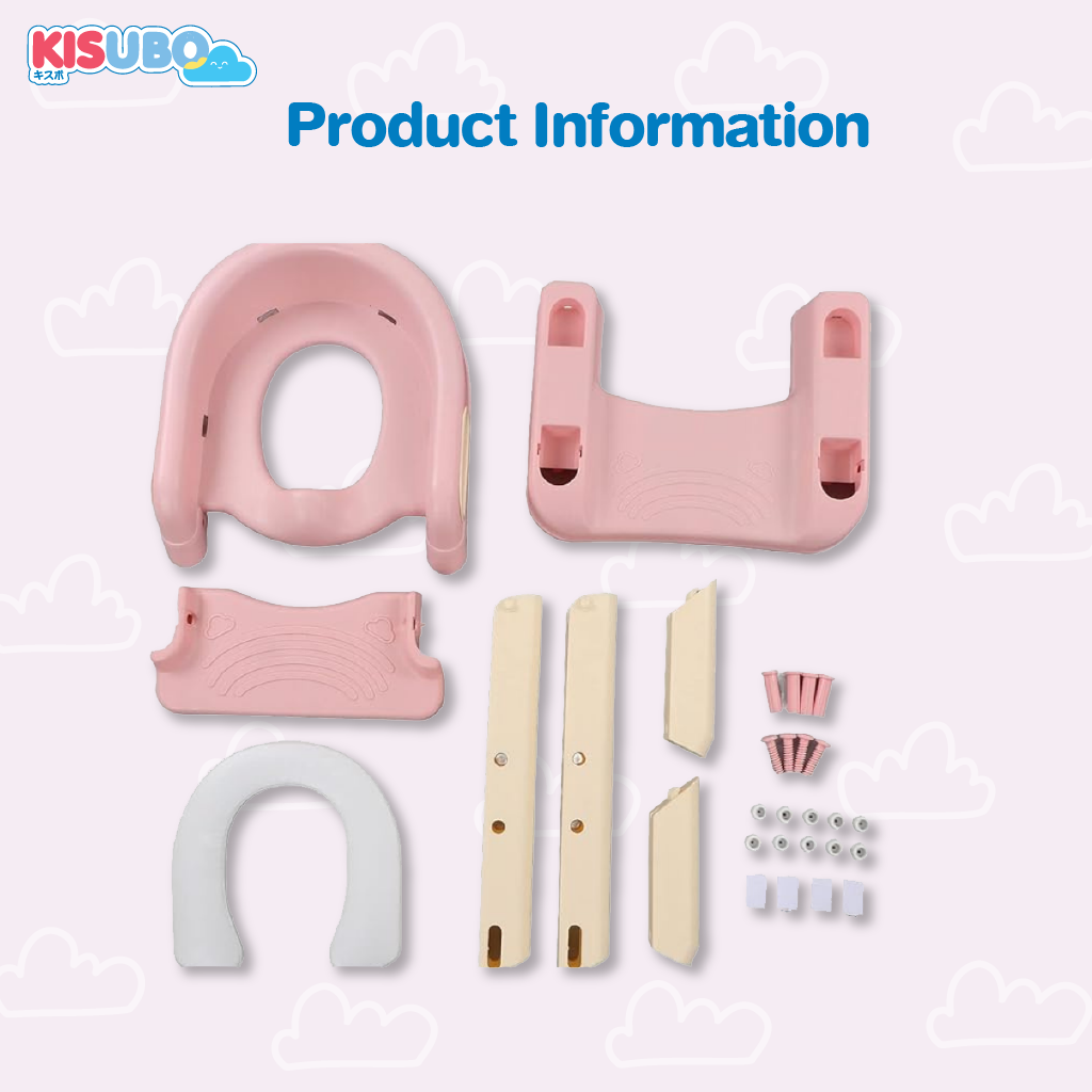 KISUBO Baby Potty Ladder Chair Seat Toilet Training Pispot Anak Bayi Ladder Baby Safe