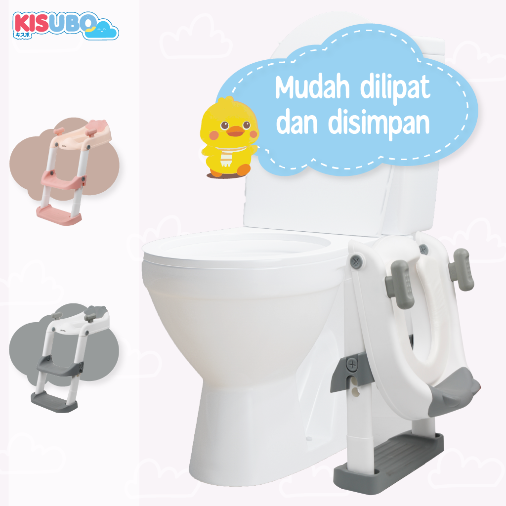 KISUBO Baby Potty Ladder Chair Seat Toilet Training Pispot Anak Bayi Ladder Baby Safe