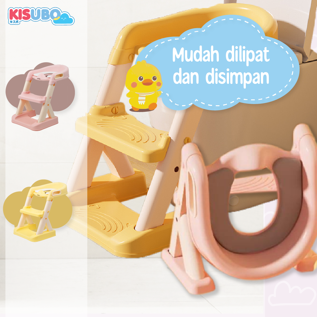KISUBO Baby Potty Ladder Chair Seat Toilet Training Pispot Anak Bayi Ladder Baby Safe