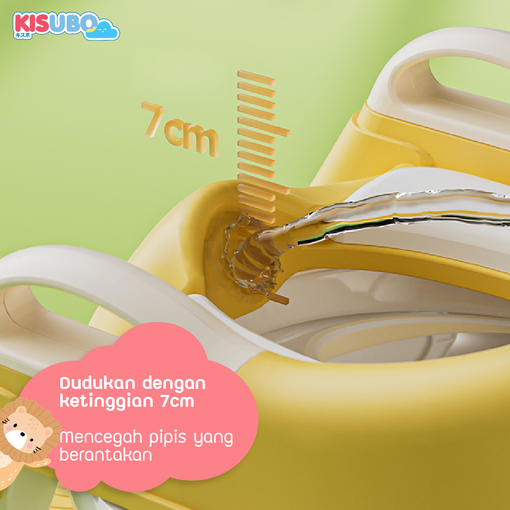 KISUBO Baby Potty Ladder Chair Seat Toilet Training Pispot Anak Bayi Ladder Baby Safe