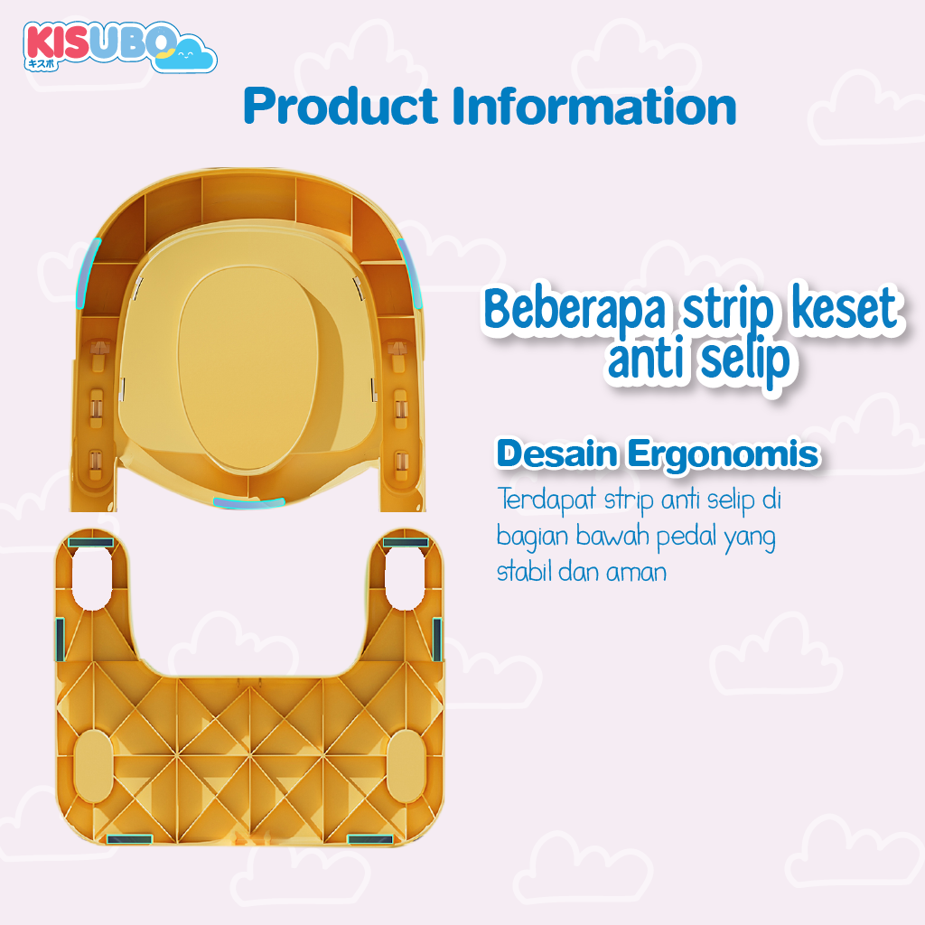 KISUBO Baby Potty Ladder Chair Seat Toilet Training Pispot Anak Bayi Ladder Baby Safe