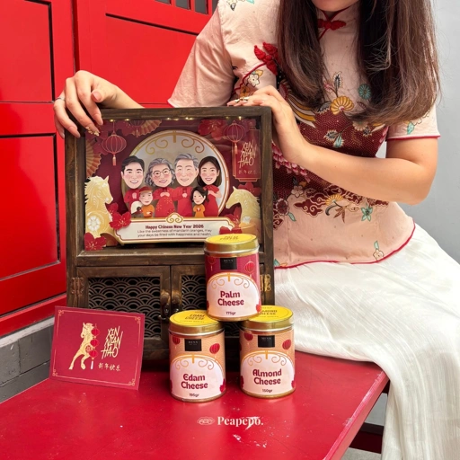 Image of Prosperity Wagon Box - Peapepo CNY Hampers 2026